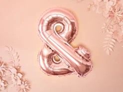 Folie Ballon &, 35 cm, Rosegold