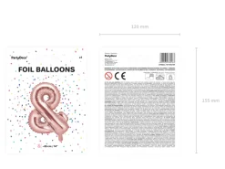 Folie Ballon &, 35 cm, Rosegold