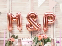 Folie Ballon &, 35 cm, Rosegold