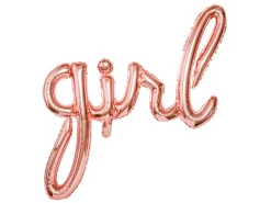 Folie Ballon Girl, Rosegold, 77 X 70 cm