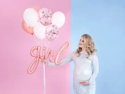 Folie Ballon Girl, Rosegold, 77 X 70 cm