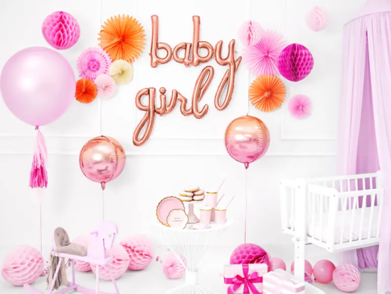 Folie Ballon Girl, Rosegold, 77 X 70 cm