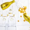 Folie Ballon - Guld Champagne Glas 80cm, Cheers