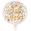 Folieballon Happy Birthday Lyserød