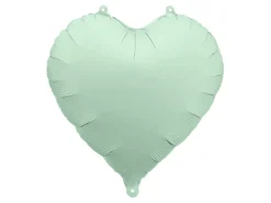 Folie Ballon Hjerte, 45 cm, Grøn