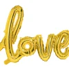 Folie Ballon Love, Guld, 73 X 59 cm