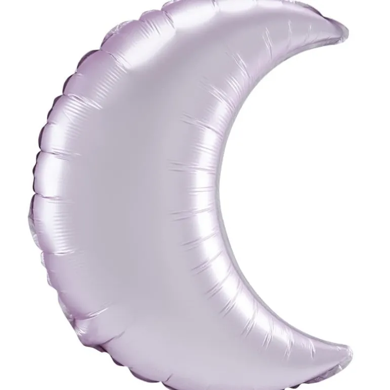 Folie Ballon - Pastel Lyserød Satin Halvmåne, 66cm