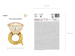 Folie Ballon Ring, 60 X 95 cm, Mix