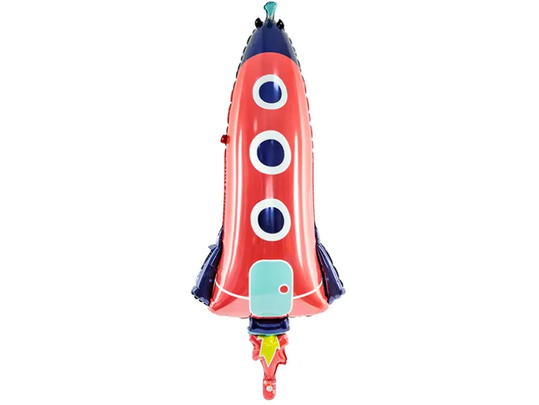 Folieballon Rocket, 44 X 115 cm, Mix