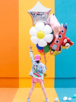 Folieballon Rocket, 44 X 115 cm, Mix