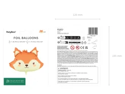 Folieballon Ræv – 57 x 42 cm