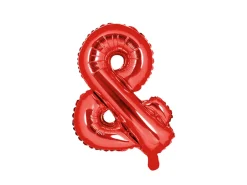 Folie Ballon Sign '' & '' 35 cm, Rød