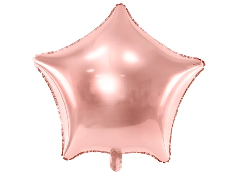 Folie Ballon Stjerne, 48 cm, Rosegold