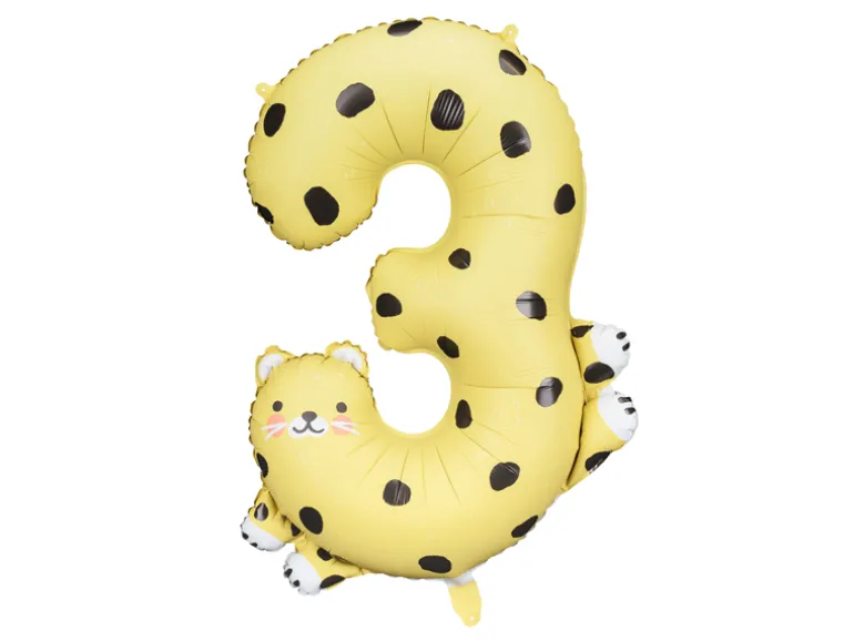 Folie Ballon Tal 3 - Cheetah, 72.5 X 109 cm, Mix