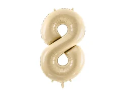 Folie Ballon Tal ''8'', 72 cm, Beige
