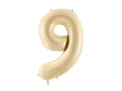 Folie Ballon Tal ''9'', 72 cm, Beige