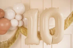 Folie Ballon Tal ''1'', 72 cm, Beige