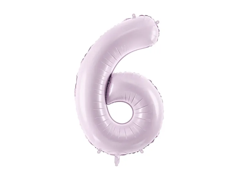 Folie Ballon Tal ''6'', 72 cm, Lilla
