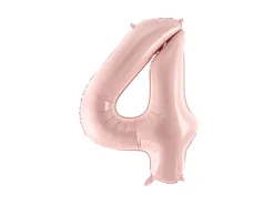 Folie Ballon Tal ''4'', 72 cm, Lyserød