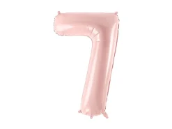 Folie Ballon Tal ''7'', 72 cm, Lyserød