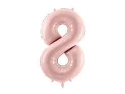 Folie Ballon Tal ''8'', 72 cm, Lyserød