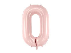 Folie Ballon Tal ''0'',72 cm, Lyserød