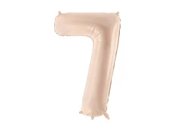 Folie Ballon Tal ''7'', 72 cm, Mørk Beige