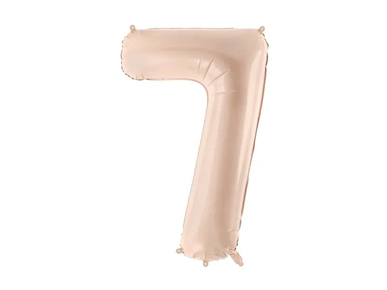 Folie Ballon Tal ''7'', 72 cm, Mørk Beige