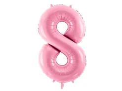 Folie Ballon Tal ''8'', 86 cm, Pink