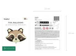 Folieballon Vaskebjørn – 59 x 39 cm