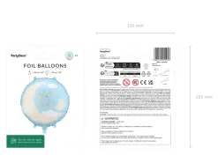 Folieballon “Welcome Baby” lyseblå– 35 cm