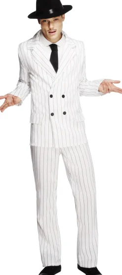 Gangster kostume: Nålestribet gangster jakkesæt
