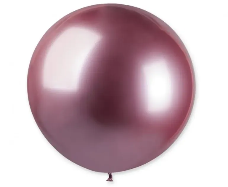 Gemar Gigant Latexballon 80 cm, Lyserød Chrome