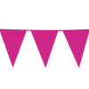 Gigantisk Flagguirlande m/Pink Vimpler 10M