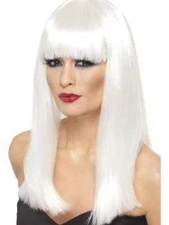 Glamourama paryk hvid