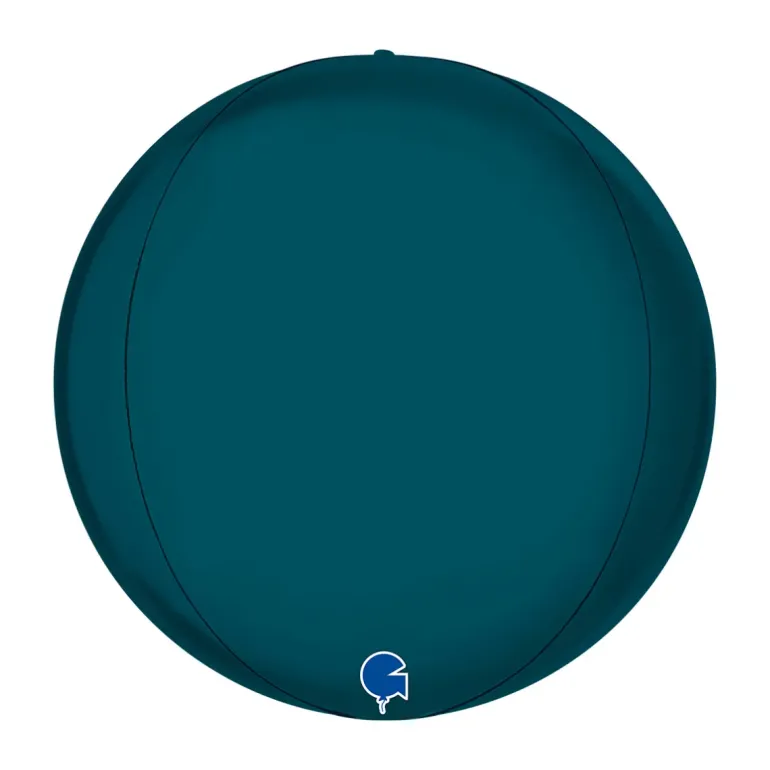 Globeballon Blå Petroleum, 38 cm