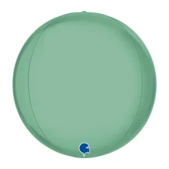 Globeballon Grøn "Platinum Tiffany", 38 cm