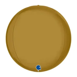 Globeballon Guld Satin, 38 cm