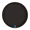 Globeballon Sort Satin, 38 cm