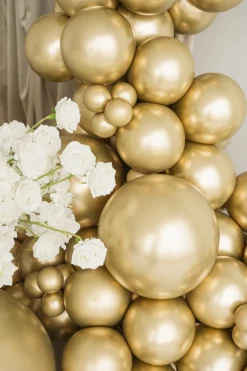 Glossy Balloner 30 cm, Guld: 10 stk