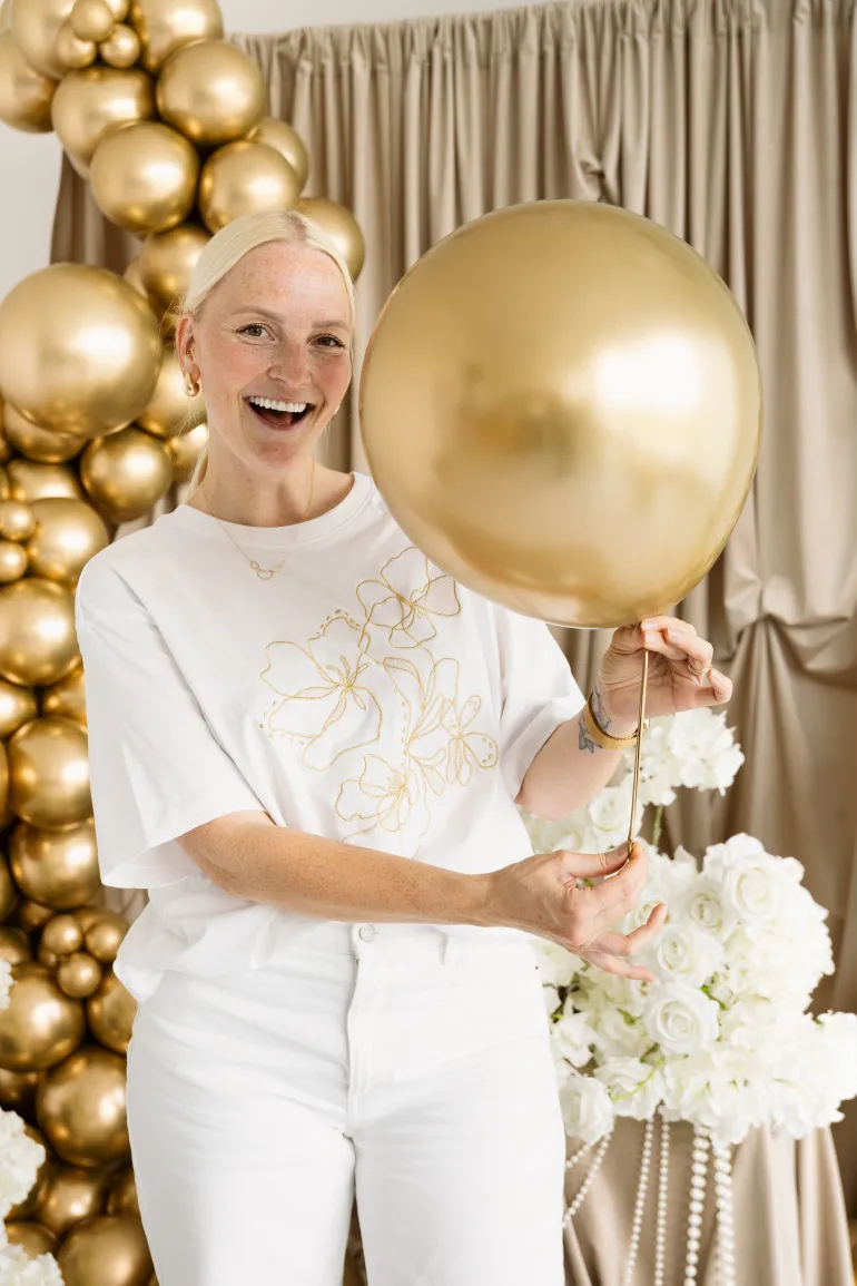 Glossy Balloner 46 cm, Guld: 5 stk