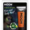 Glow in the Dark Maling, Orange - Vegan Make-up