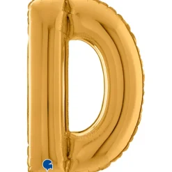 Grabo Guld Bogstav Ballon 66 cm, D