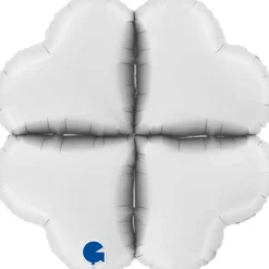 Grabo Hjerte Ballonfod 30 cm, Satin White