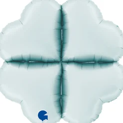 Grabo Hjerte Ballonfod 30 cm, Satin Pastel Blue