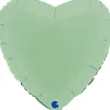 Grabo Hjerte Folieballon 45 cm, Matte Green