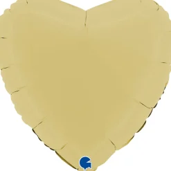 Grabo Hjerte Folieballon 45 cm, Matte Yellow