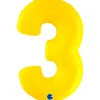 Grabo Jumbo Yellow Shine Tal Folieballon, 3