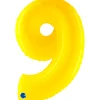 Grabo Jumbo Yellow Shine Tal Folieballon, 9