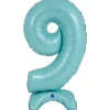 Grabo Lyseblåt "9" Standup Tal til Luft, 64 cm